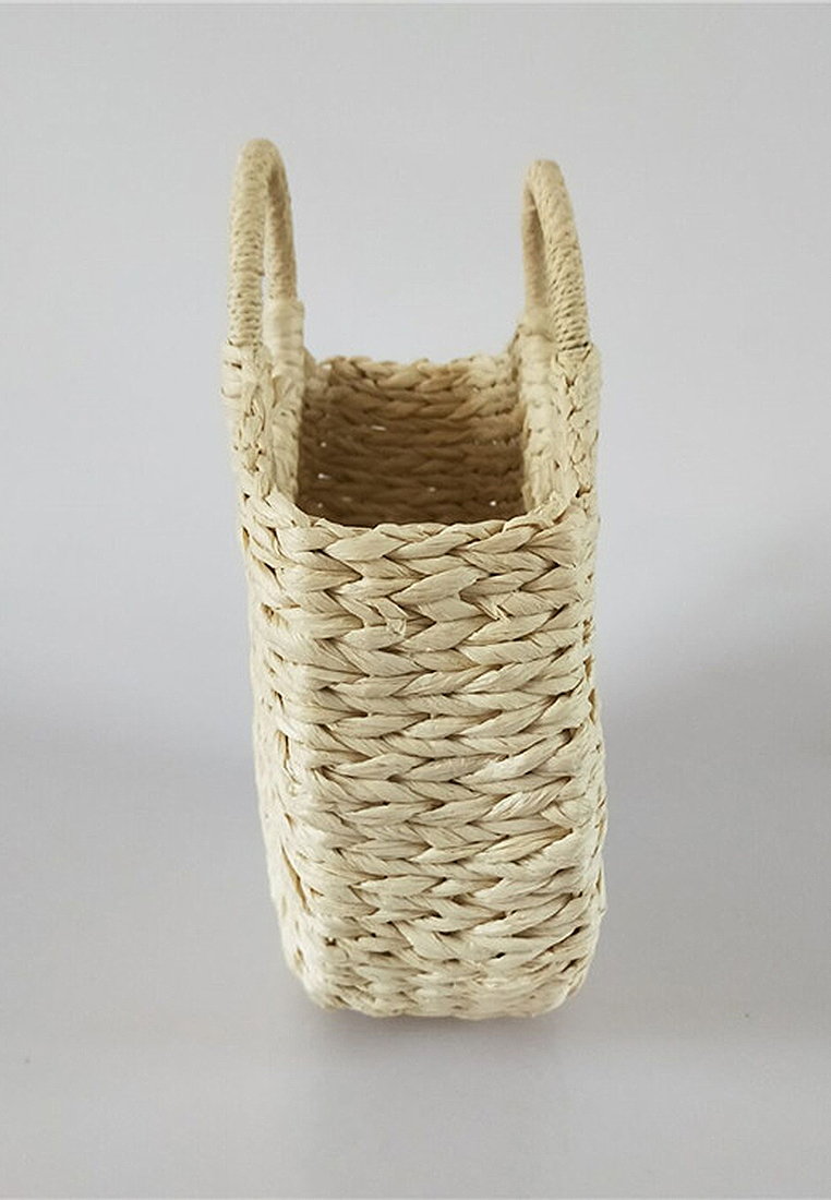 New Half Circle Handmade Solid Color Woven Tote Bag CA24061705MT-sunnydaysweety