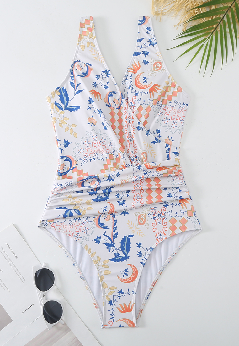 New one-piece swimsuit + chiffon skirt two-piece set CA25030505MT