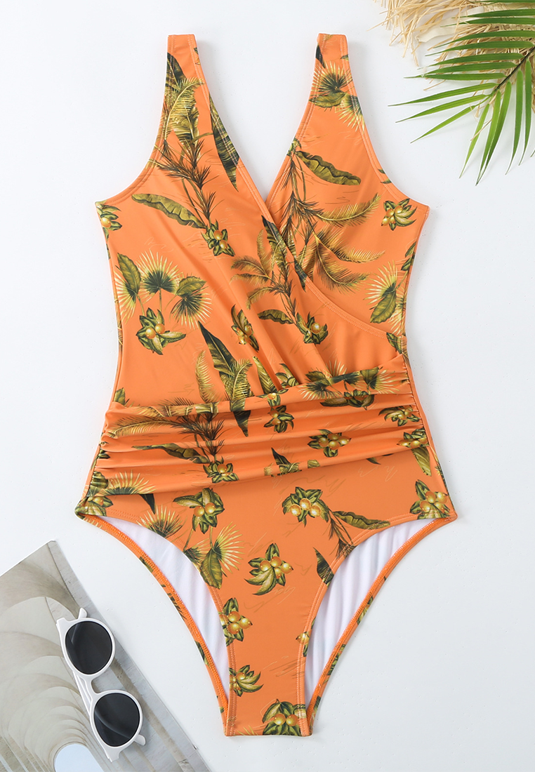 New one-piece swimsuit + chiffon skirt two-piece set CA25030505MT