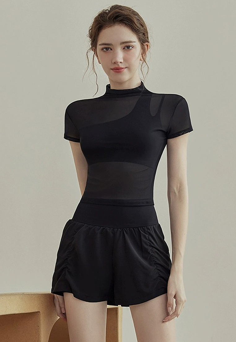 2024 New Summer Breathable Fitness Yoga Running Set CA24032205BK