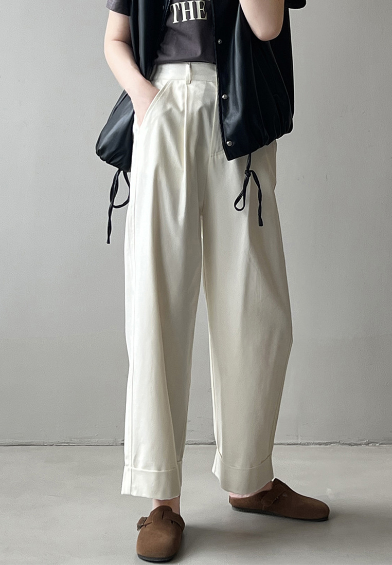 Autumn New Tencel Cotton Wide Leg Casual Pants for Women CA091905W