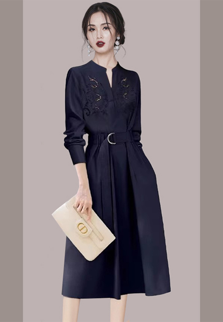 Elegant chic fashionable hollow strap dress CA120405