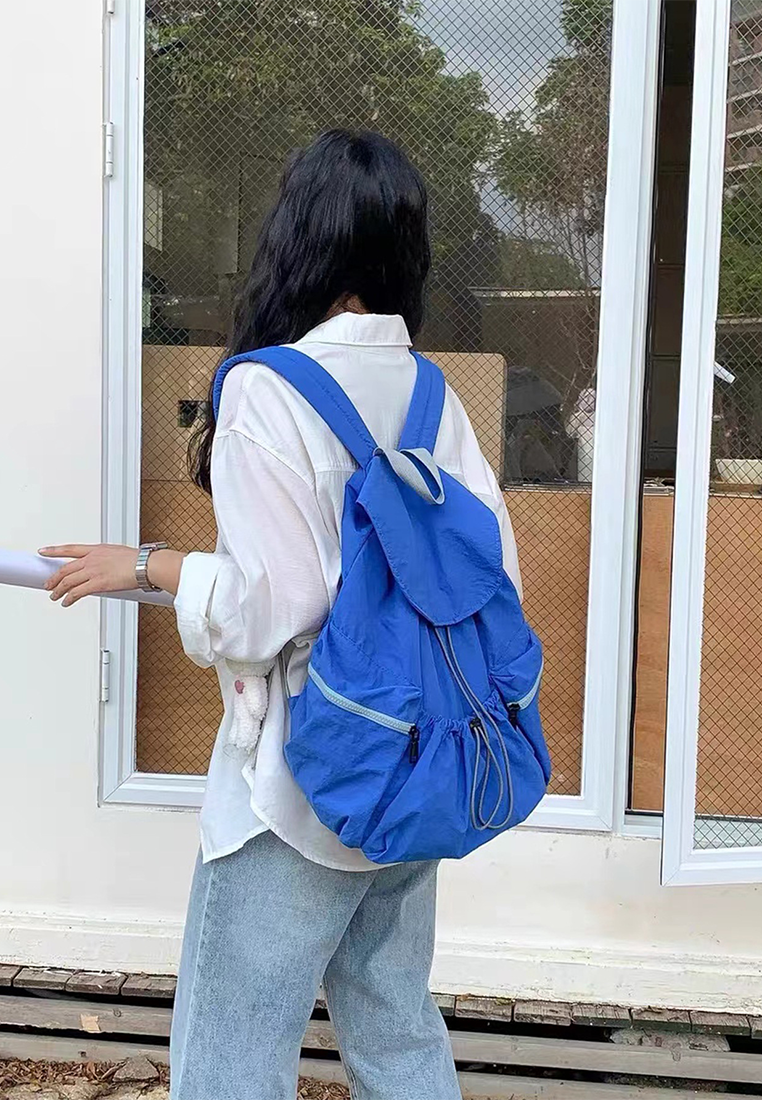 Solid color practical and fashionable backpack CA25030305BL