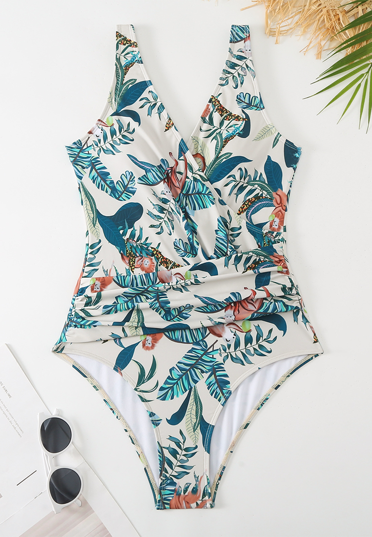 New one-piece swimsuit + chiffon skirt two-piece set CA25030505MT