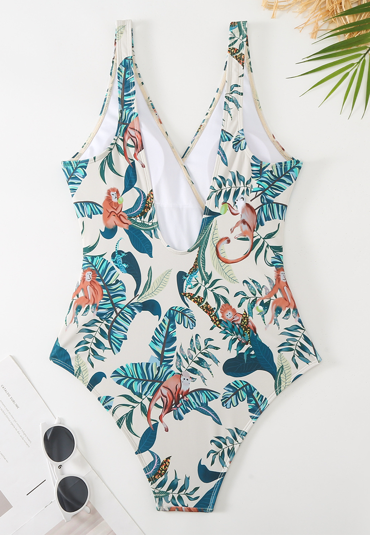 New one-piece swimsuit + chiffon skirt two-piece set CA25030505MT