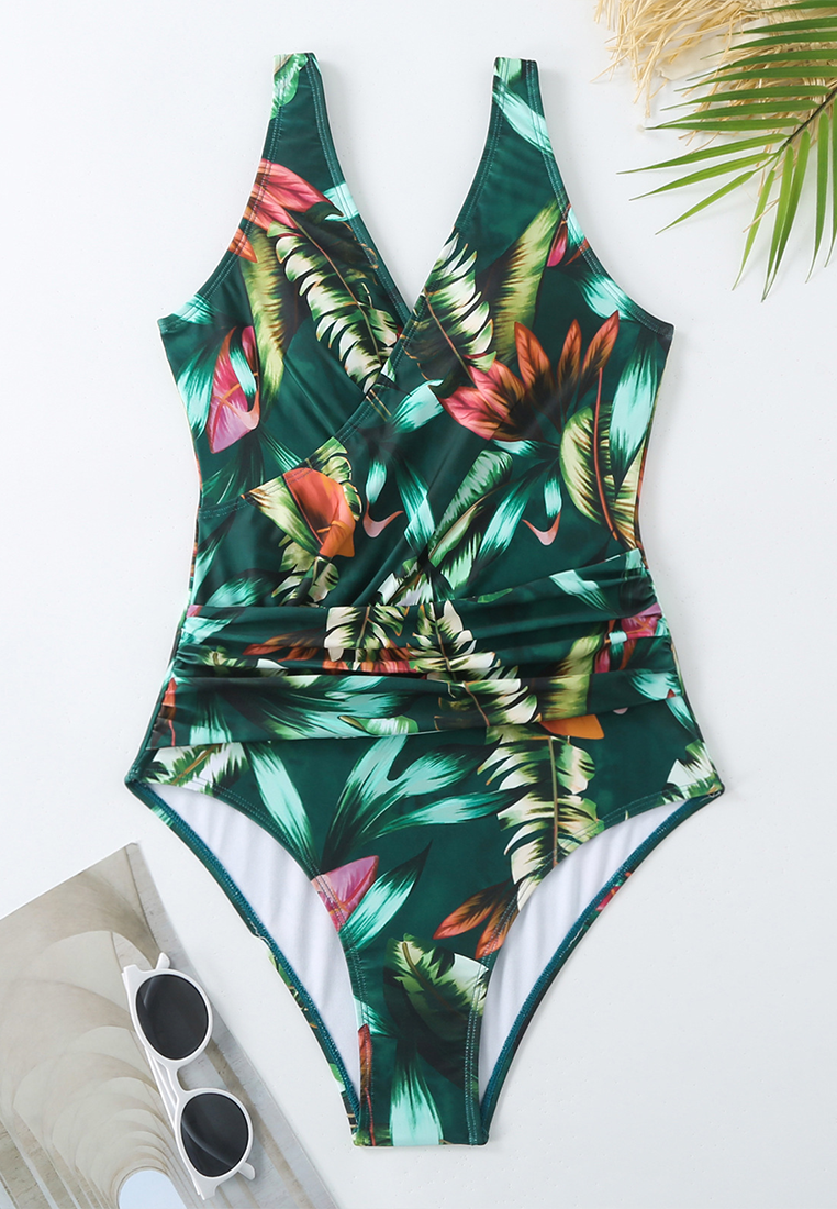 New one-piece swimsuit + chiffon skirt two-piece set CA25030505MT