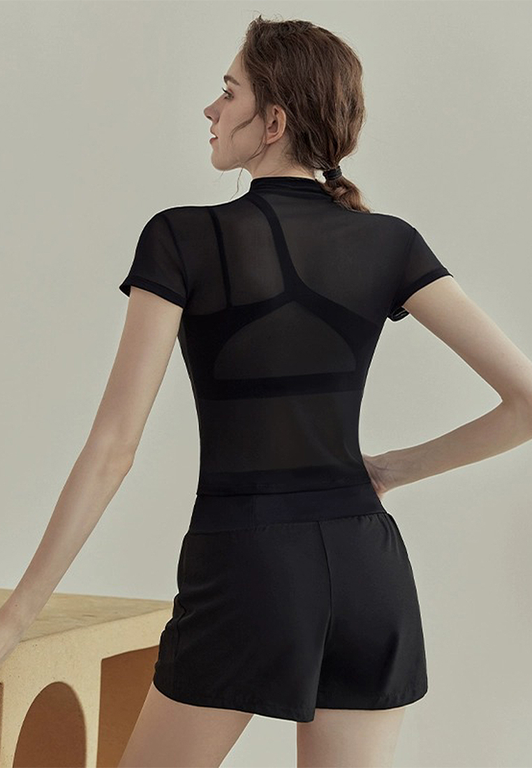 2024 New Summer Breathable Fitness Yoga Running Set CA24032205BK