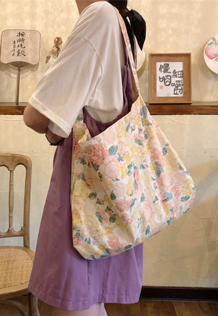 2024 New Floral Retro Women Cotton Crossbody Bag CA24042605YE