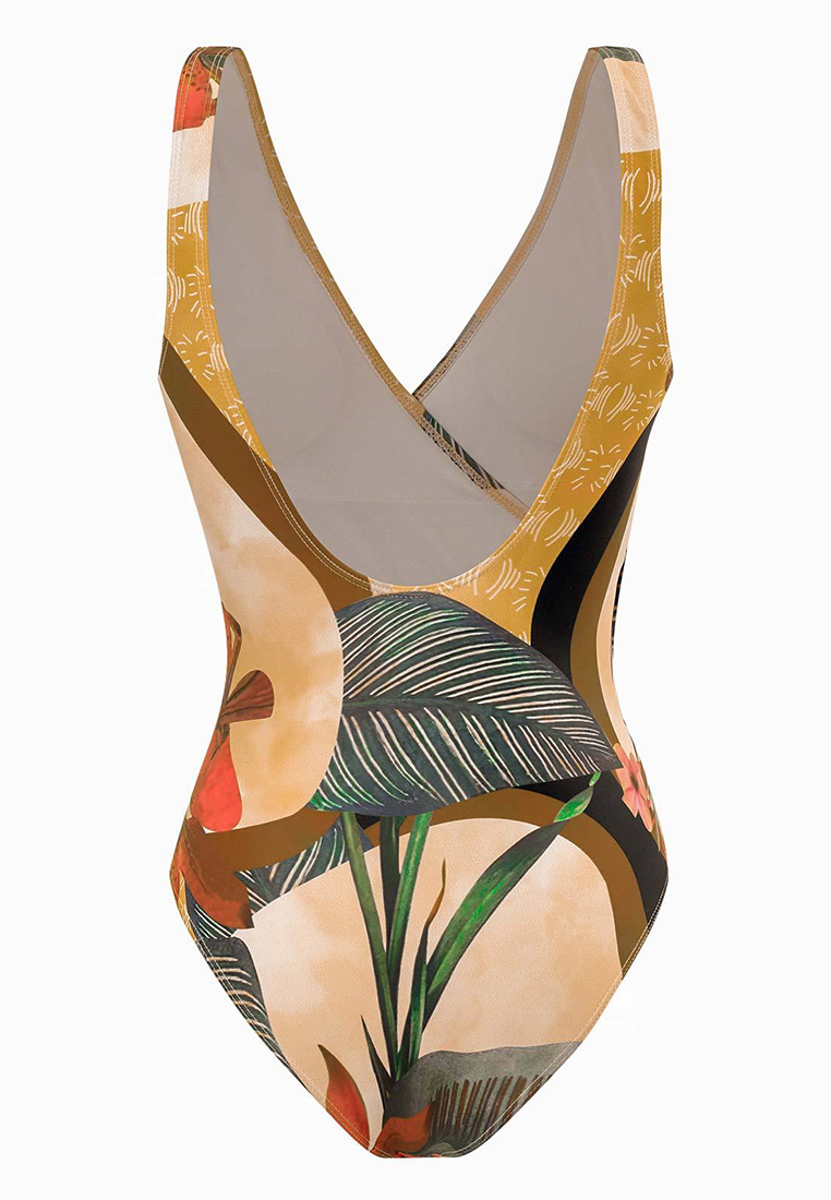 New one-piece swimsuit + chiffon skirt two-piece set CA25030505MT