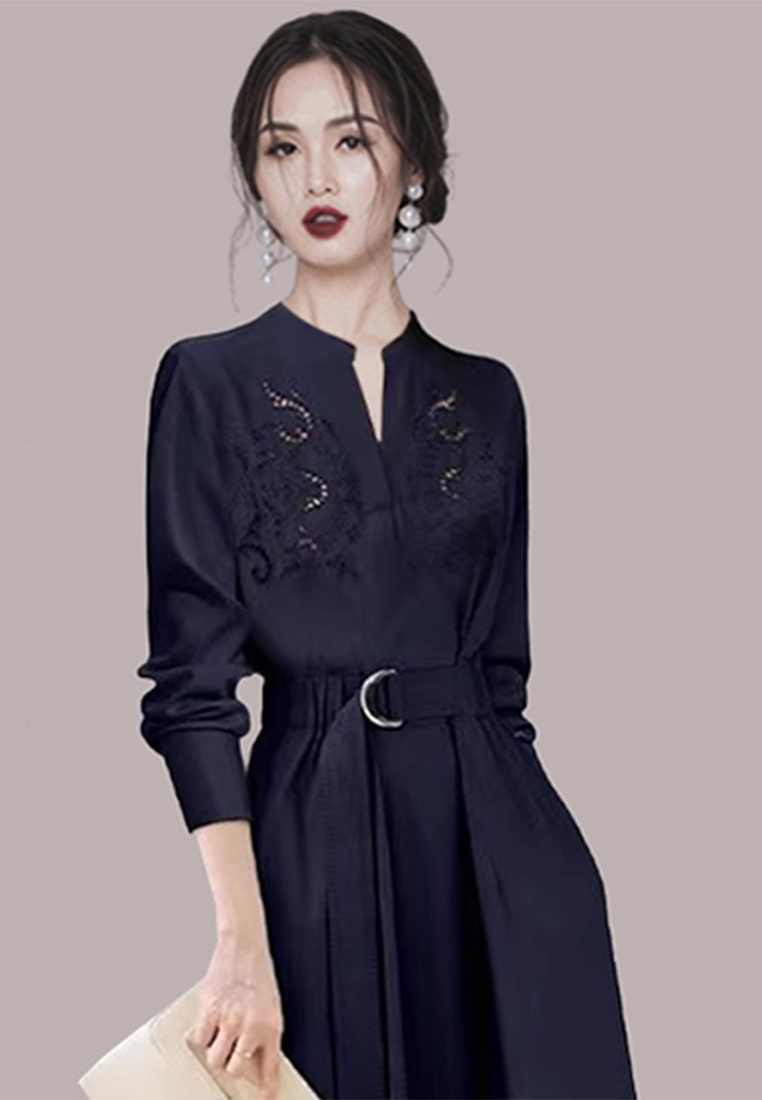 Elegant chic fashionable hollow strap dress CA120405