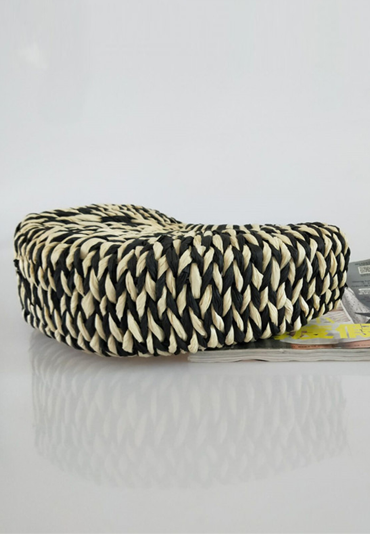 New Half Circle Handmade Solid Color Woven Tote Bag CA24061705MT-sunnydaysweety