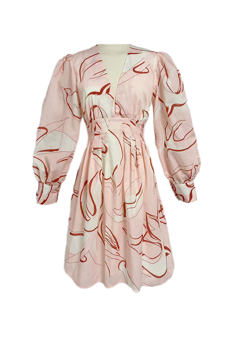 2024 Autumn New Printed Design Elegant Dress CA24081605PI