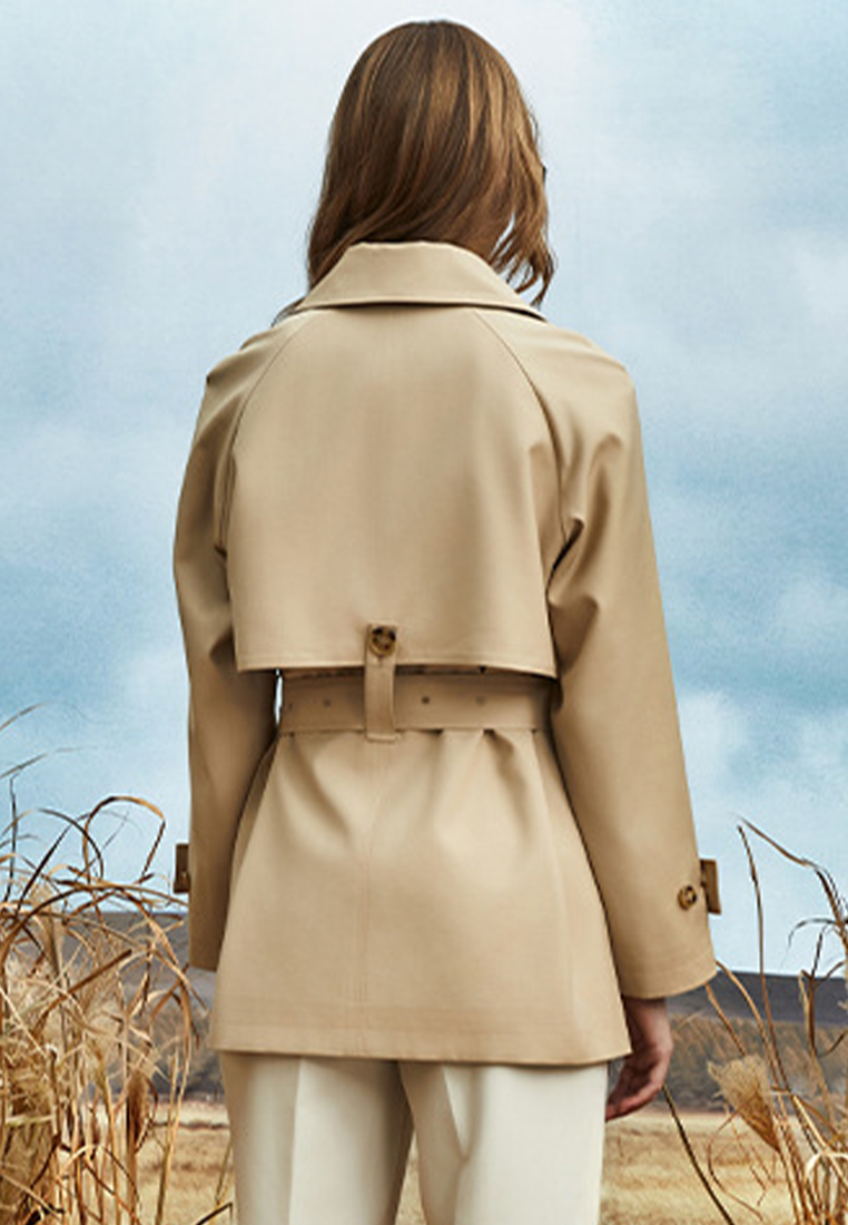 English style luxury quality short trench coat CA101705BE