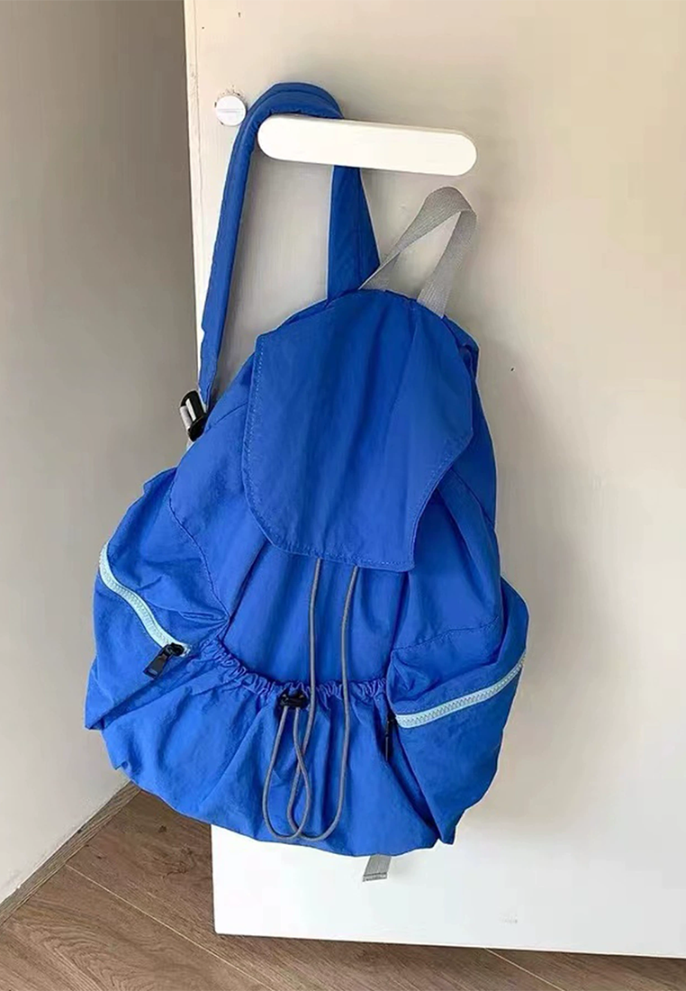 Solid color practical and fashionable backpack CA25030305BL