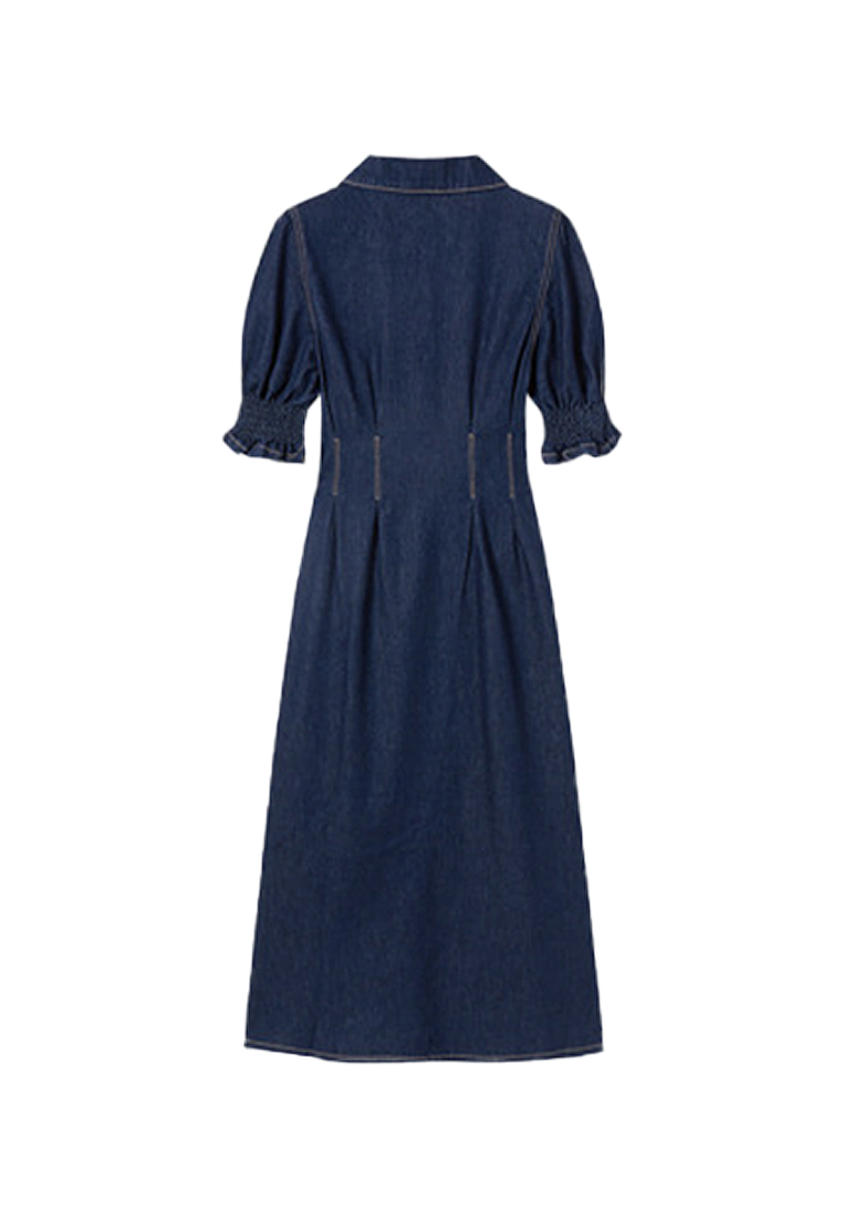 French denim-inspired commuter dress CA24030705