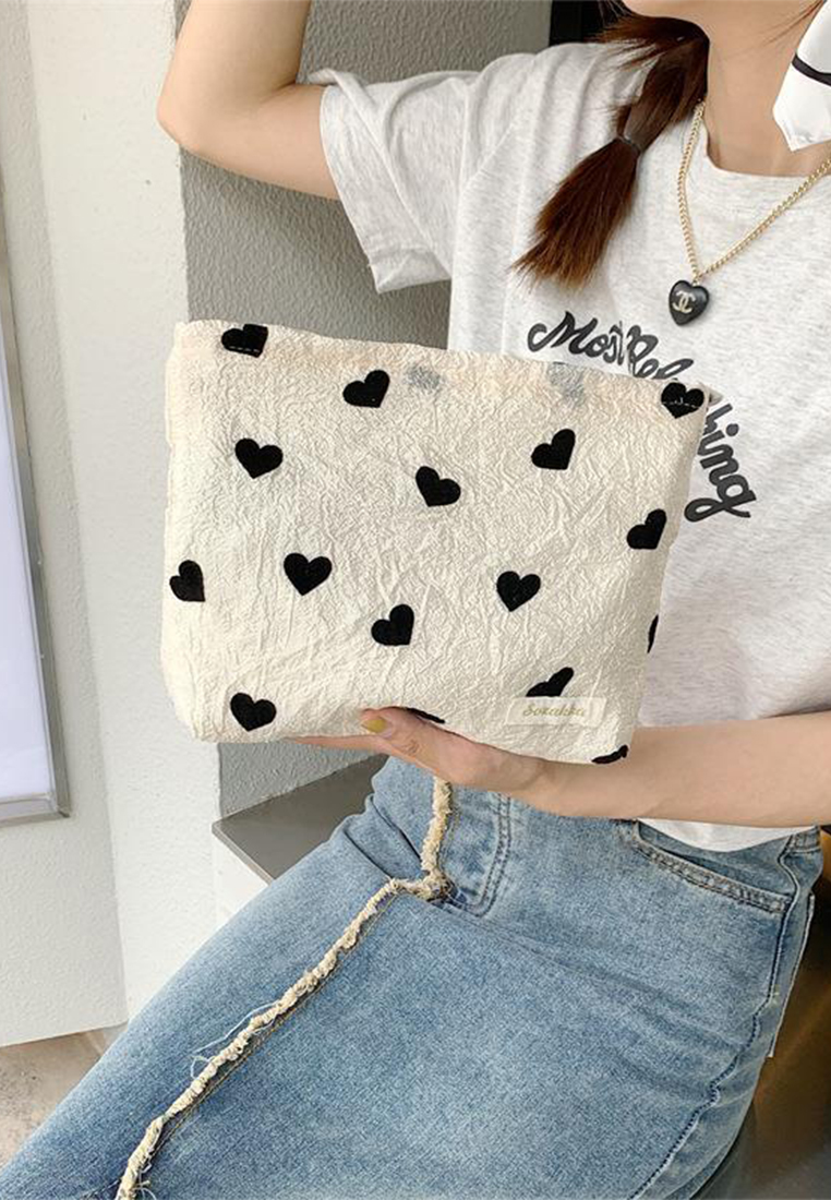 New Textured Canvas Large Capacity Shoulder Tote CA25061750MT-1