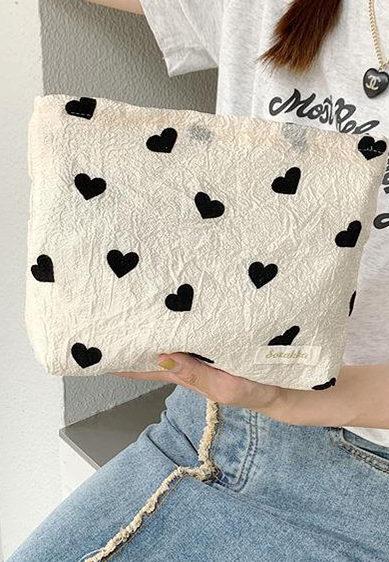 New Textured Canvas Large Capacity Shoulder Tote CA25061750MT-1