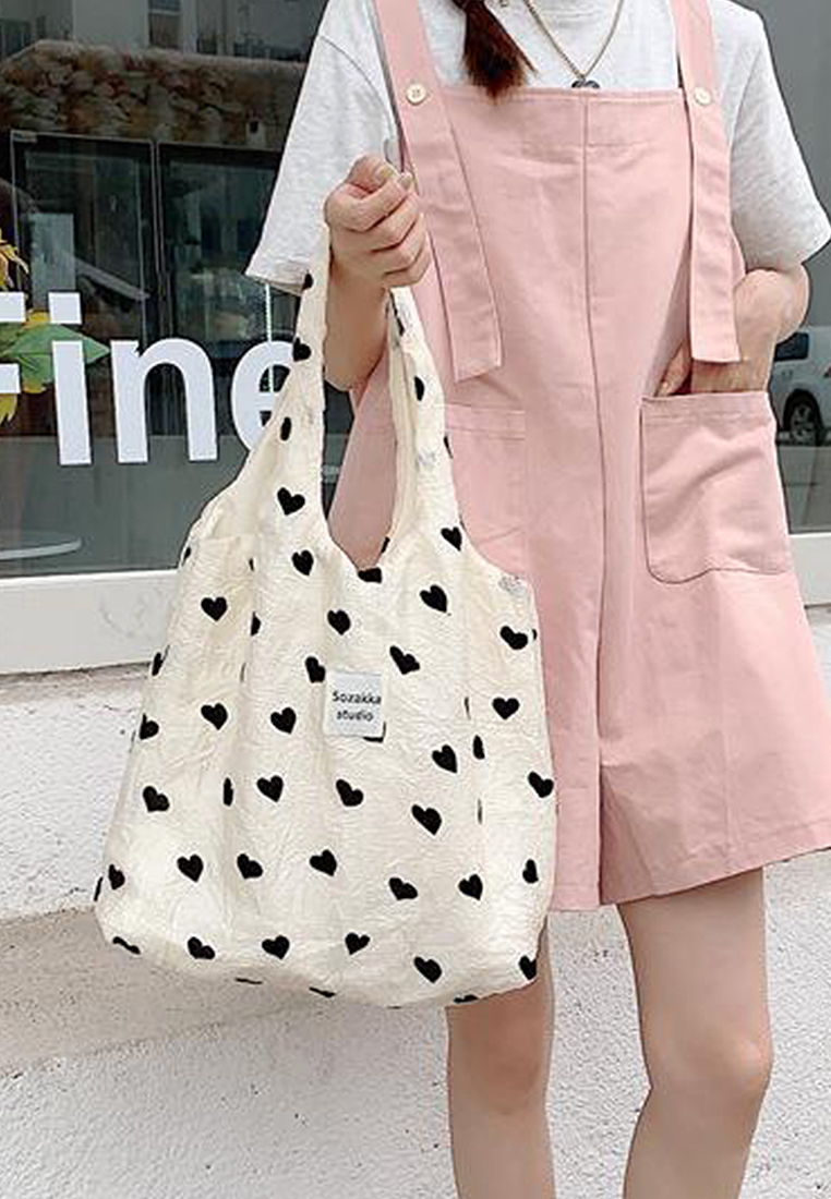 New Textured Canvas Large Capacity Shoulder Tote CA25061750MT-1