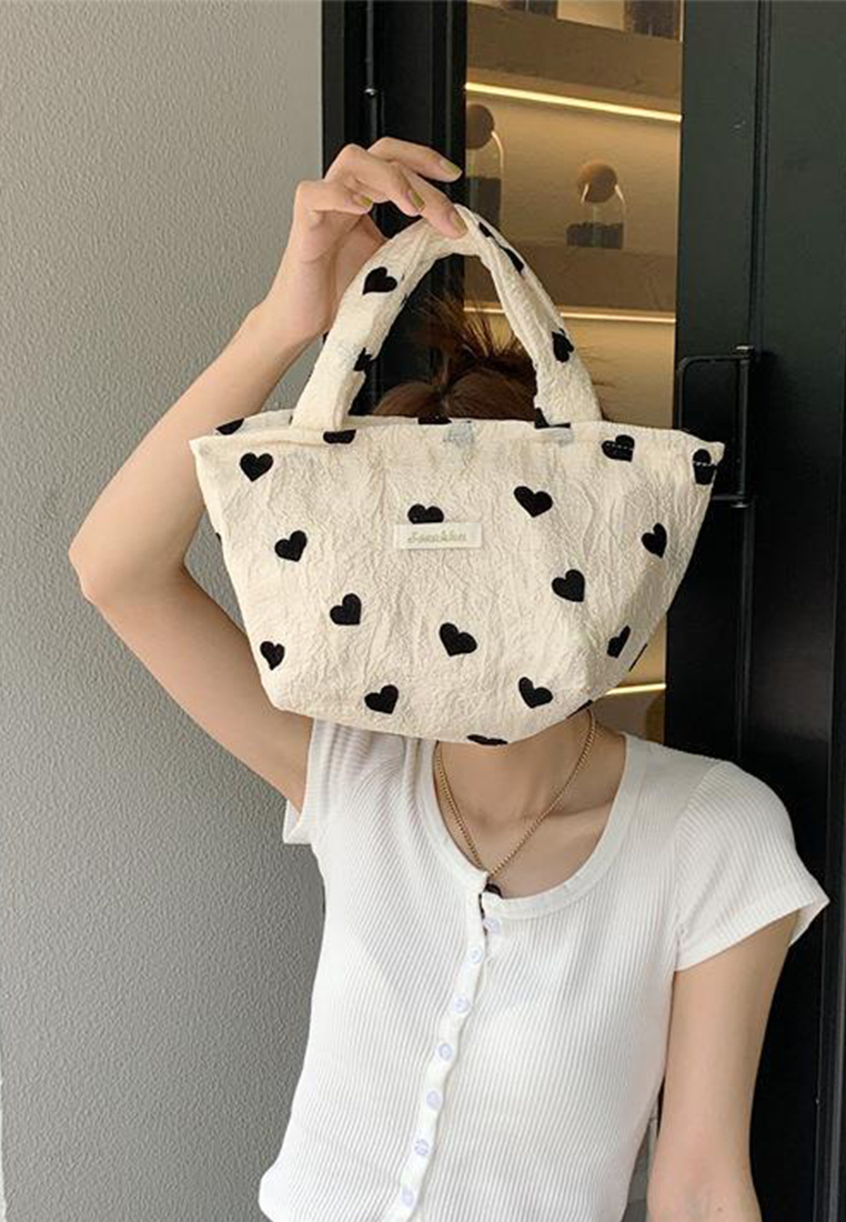 New Textured Canvas Large Capacity Shoulder Tote CA25061750MT-1