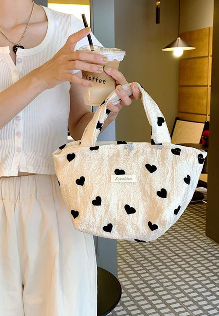 New Textured Canvas Large Capacity Shoulder Tote CA25061750MT-1