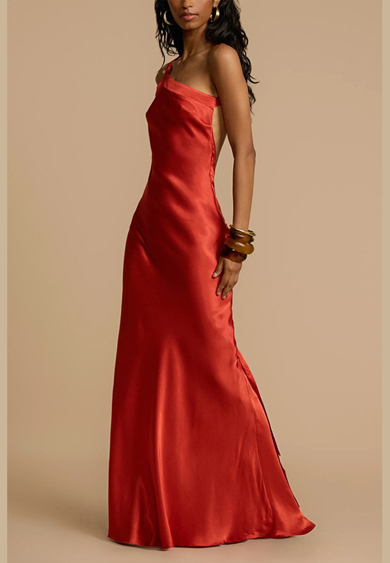 New slanted shoulder slim fit fashionable dress CA25042250YE