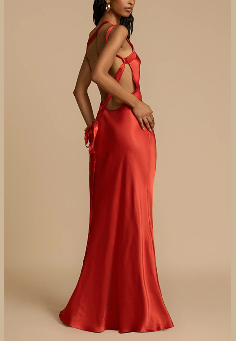 New slanted shoulder slim fit fashionable dress CA25042250YE