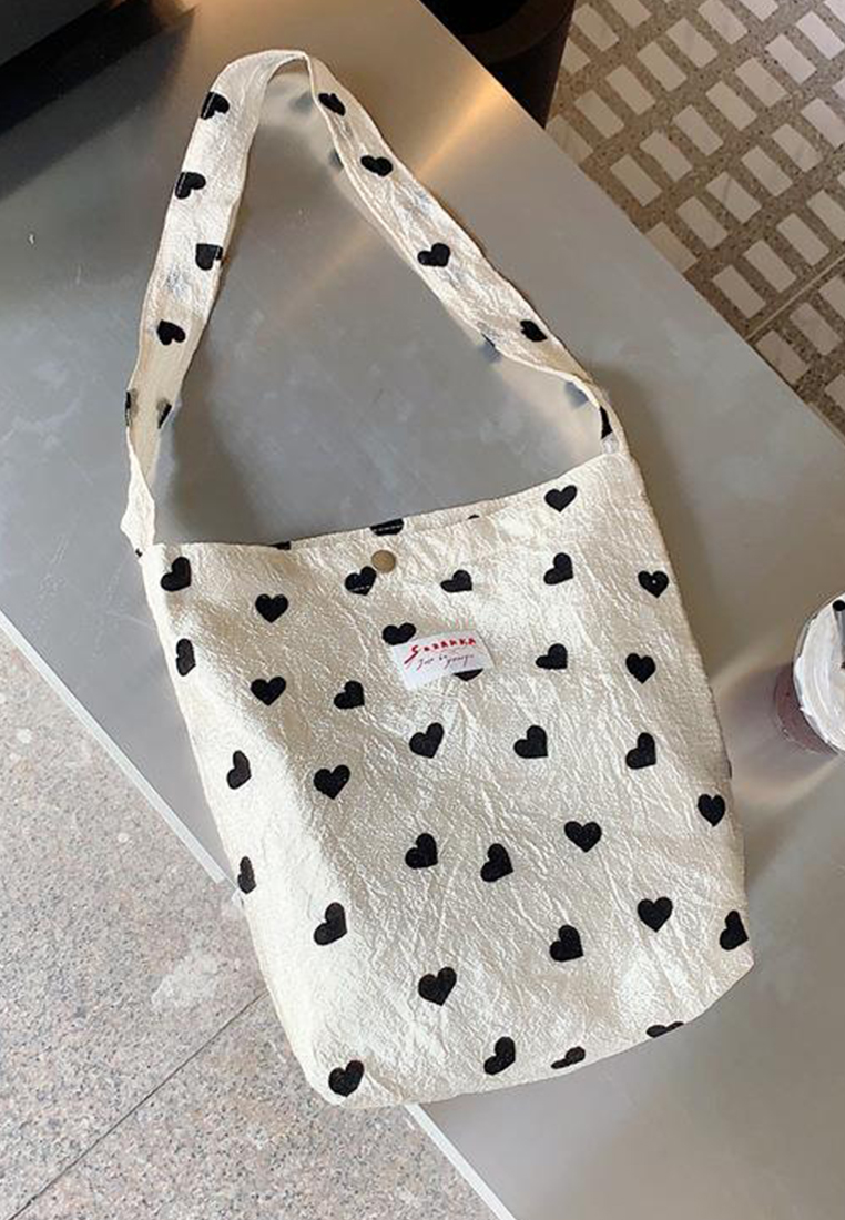 New Textured Canvas Large Capacity Shoulder Tote CA25061750MT-1