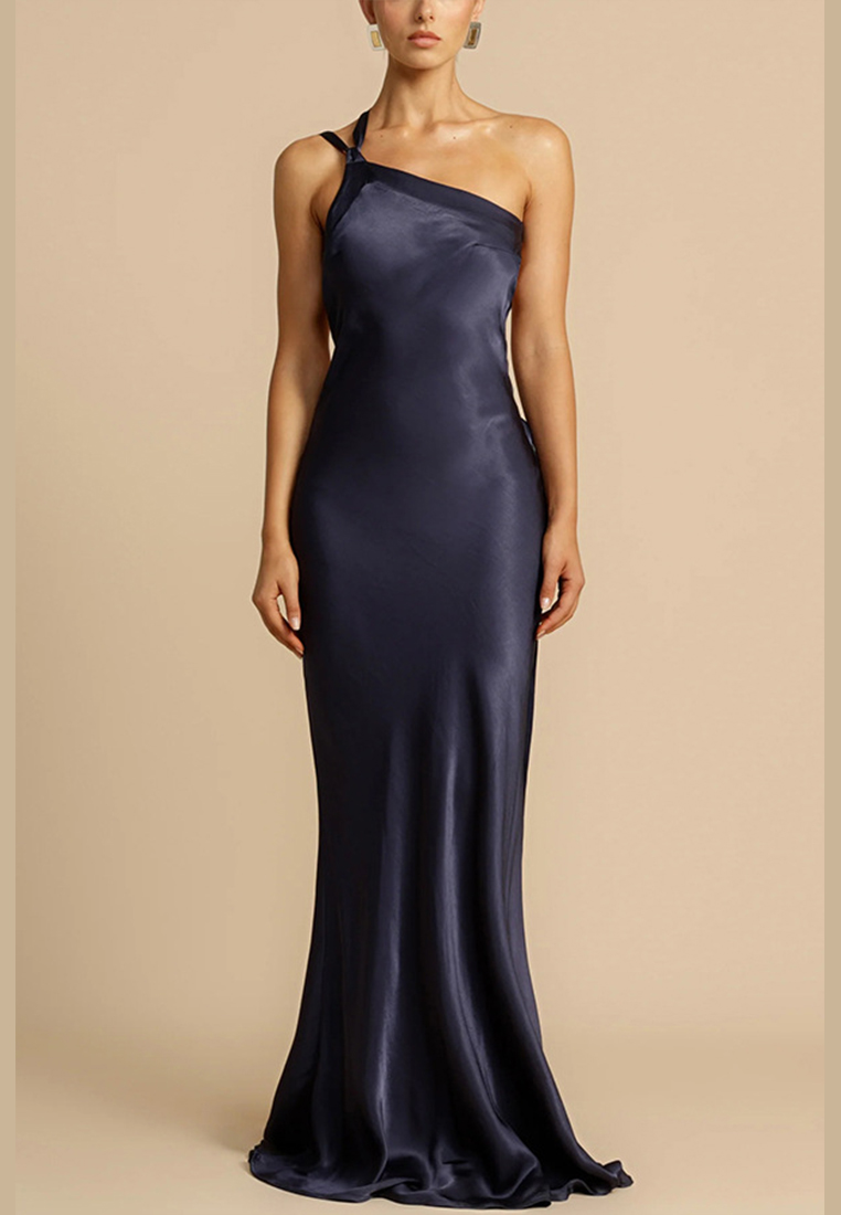 New slanted shoulder slim fit fashionable dress CA25042250YE