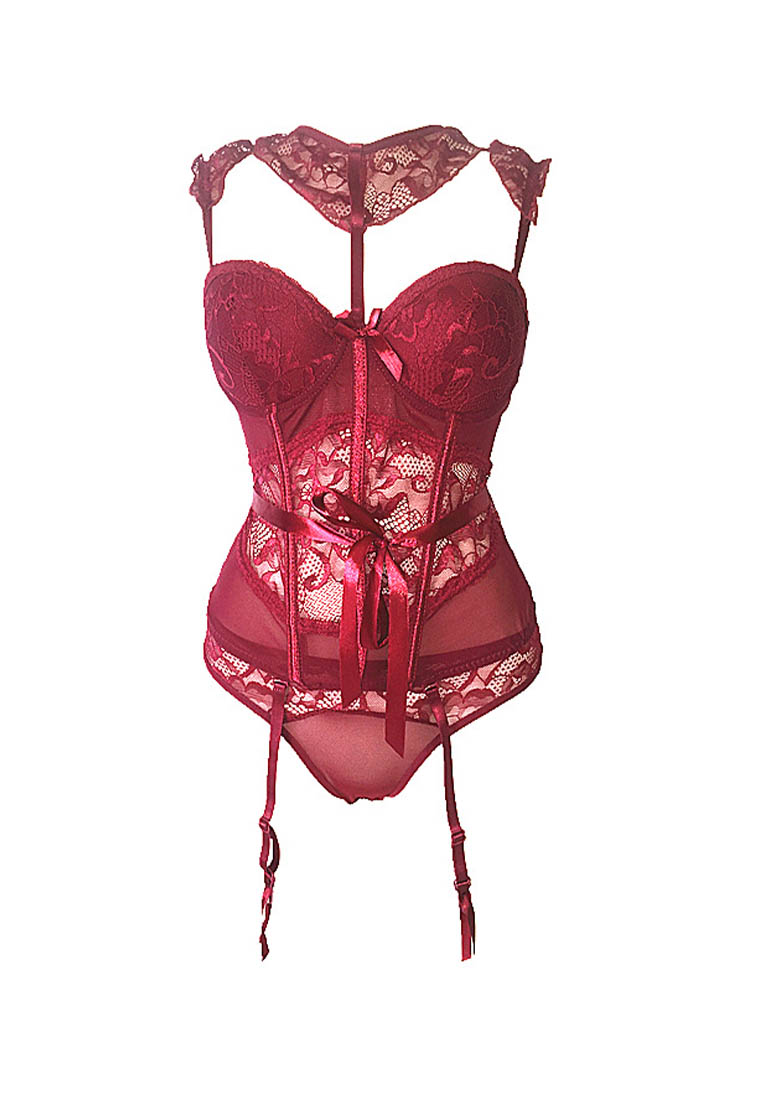 Retro Lace Lingerie Croset A011051RD