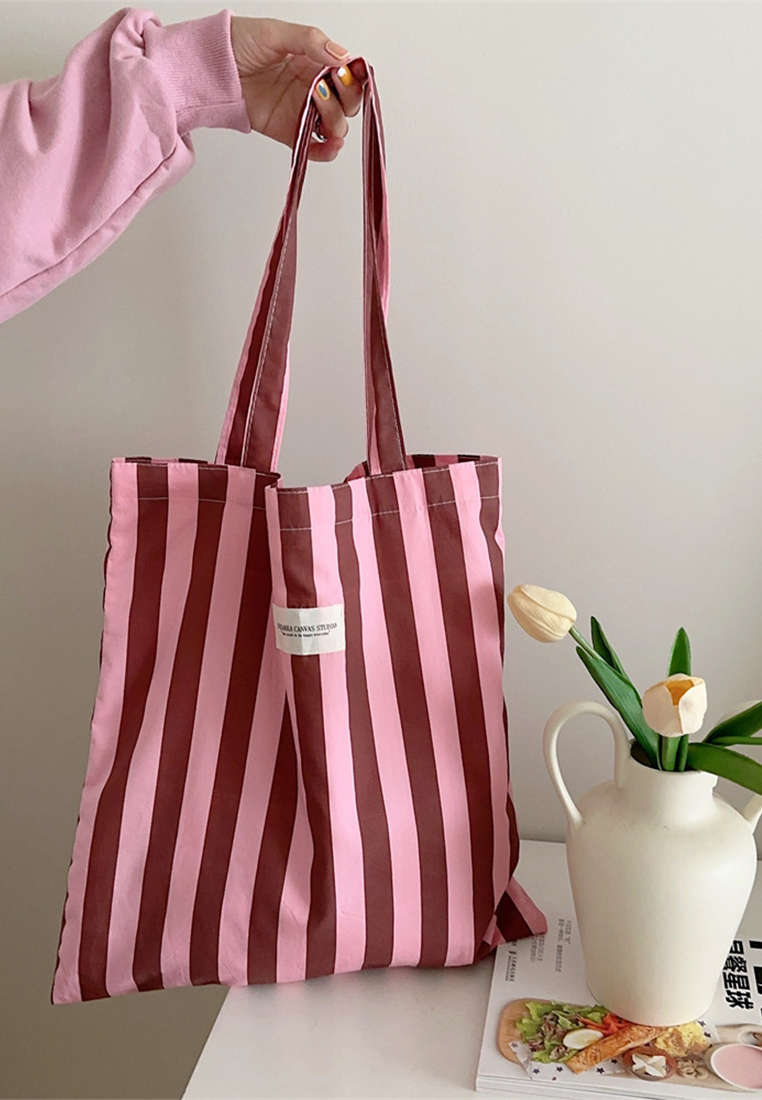 Simple striped fashion casual handbag CA25061751GR