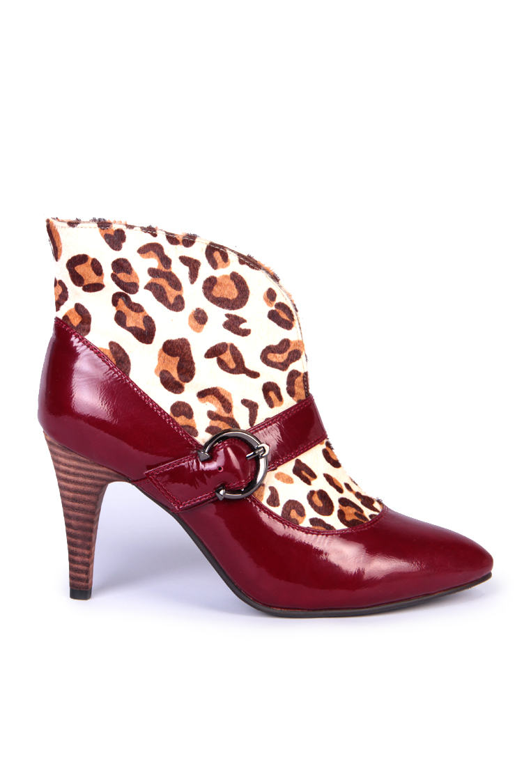 Specials Broken Code Leopard Heels S01214RD-size 35