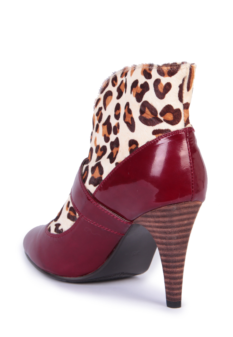 Specials Broken Code Leopard Heels S01214RD-size 35
