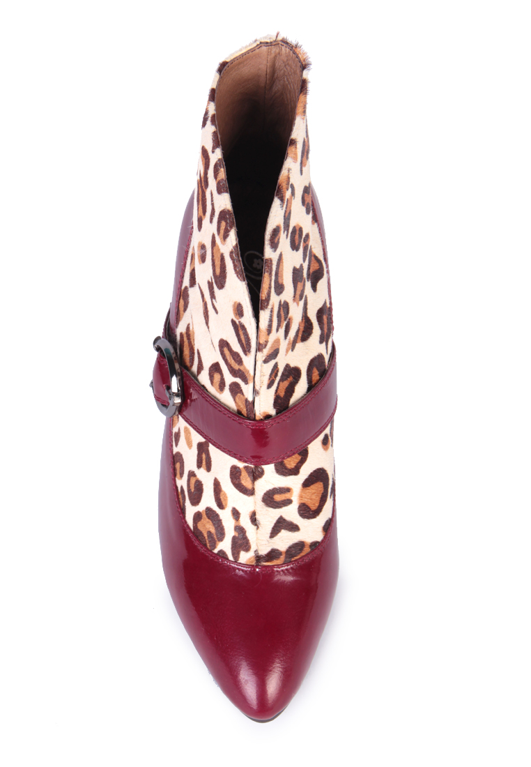 Specials Broken Code Leopard Heels S01214RD-size 35