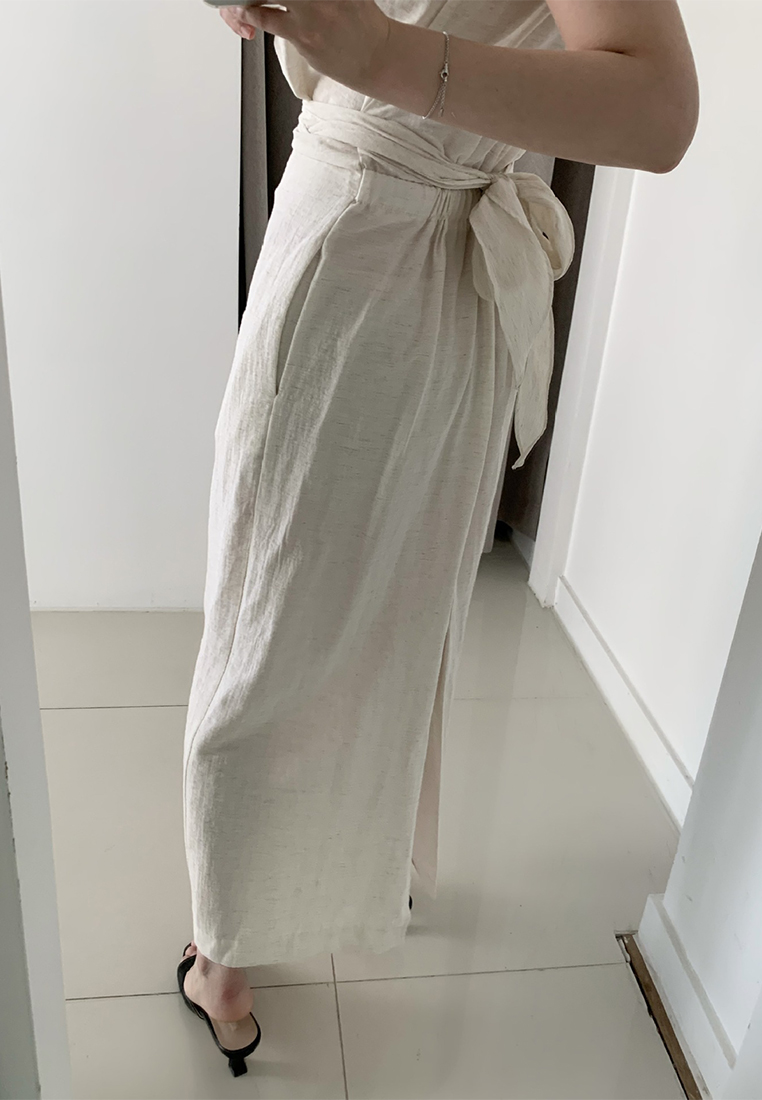 Elegant temperament sleeveless strapless dress CA25032733BE