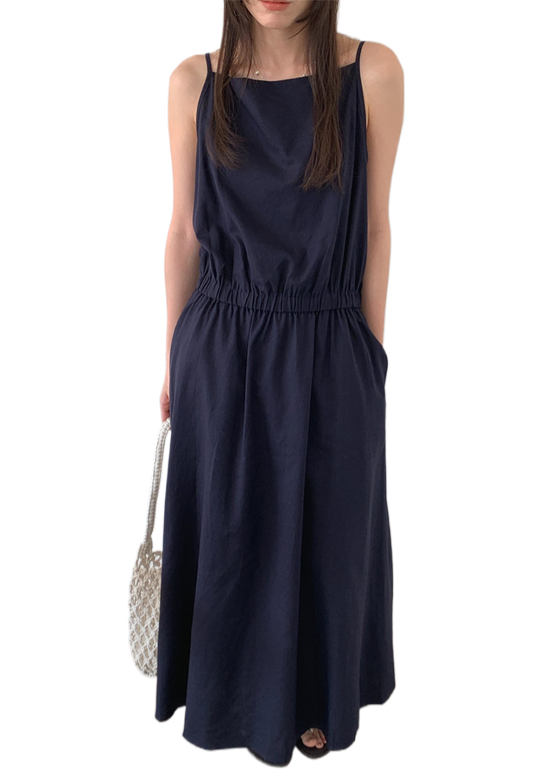 French retro loose sleeveless camisole dress CA225042252W