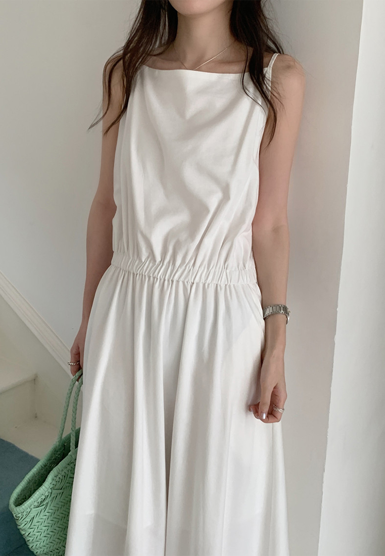 French retro loose sleeveless camisole dress CA225042252W