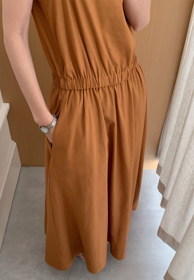 French retro loose sleeveless camisole dress CA225042252W