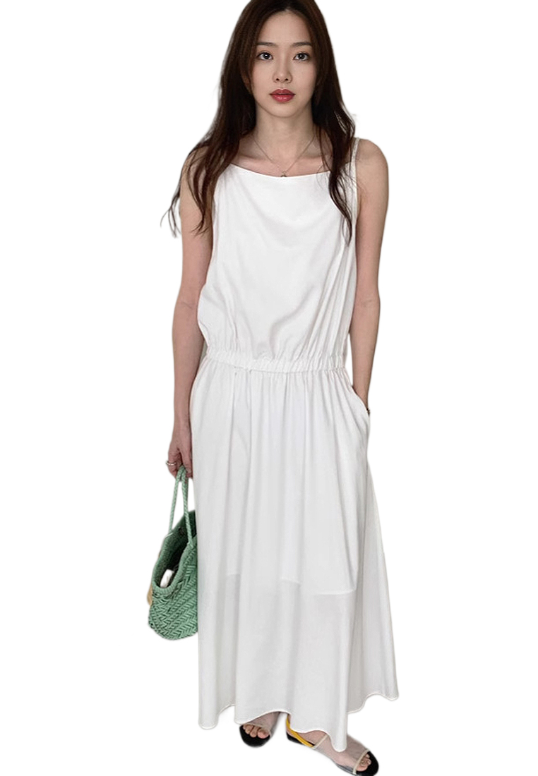 French retro loose sleeveless camisole dress CA225042252W