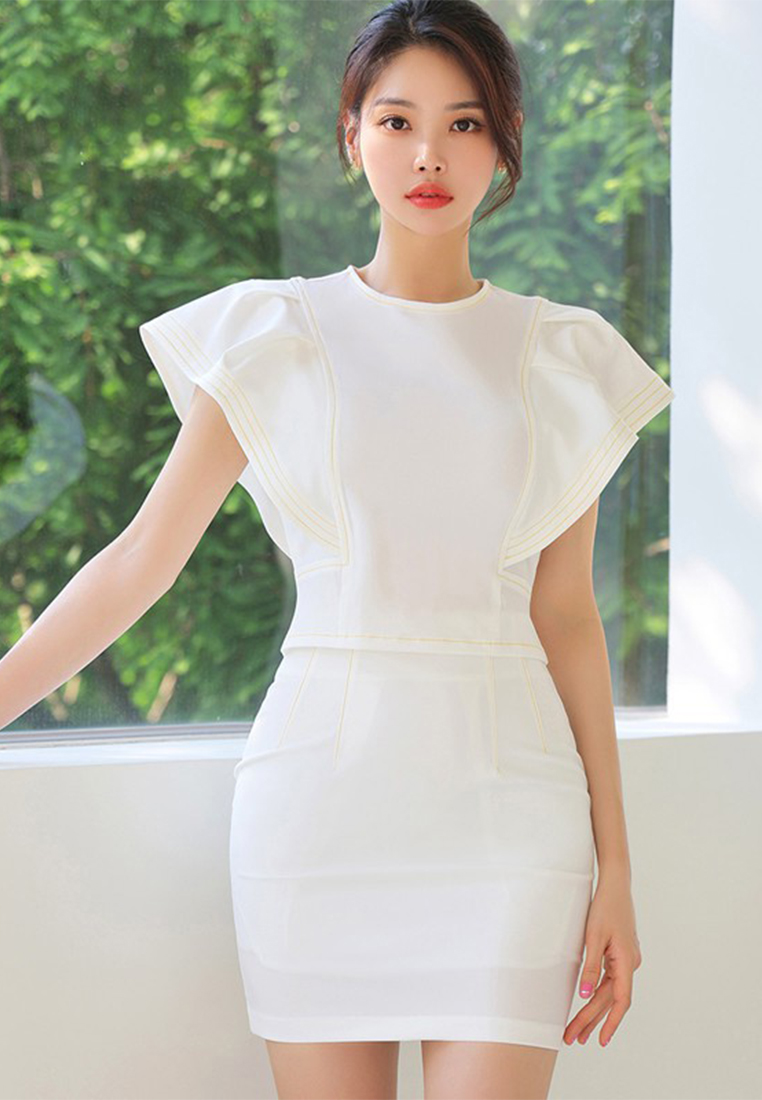 2023 New Korean-style Elegant Small Chanel-inspired Set with Fitted Skirt CA061353