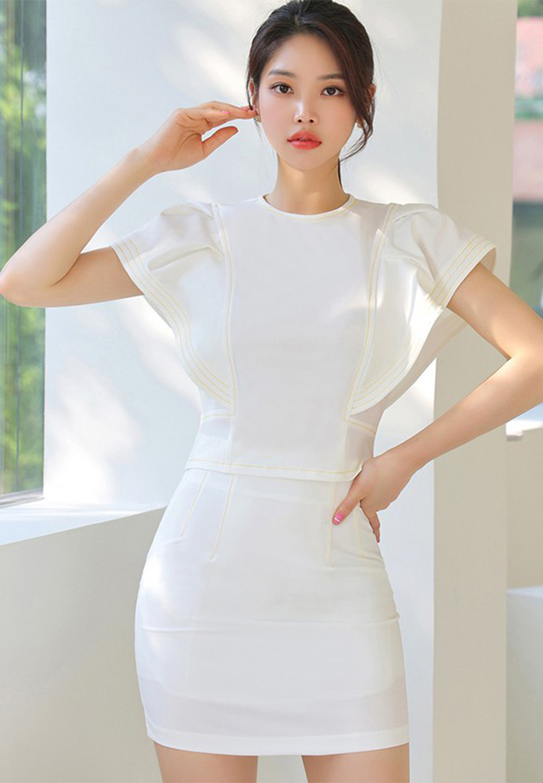 2023 New Korean-style Elegant Small Chanel-inspired Set with Fitted Skirt CA061353