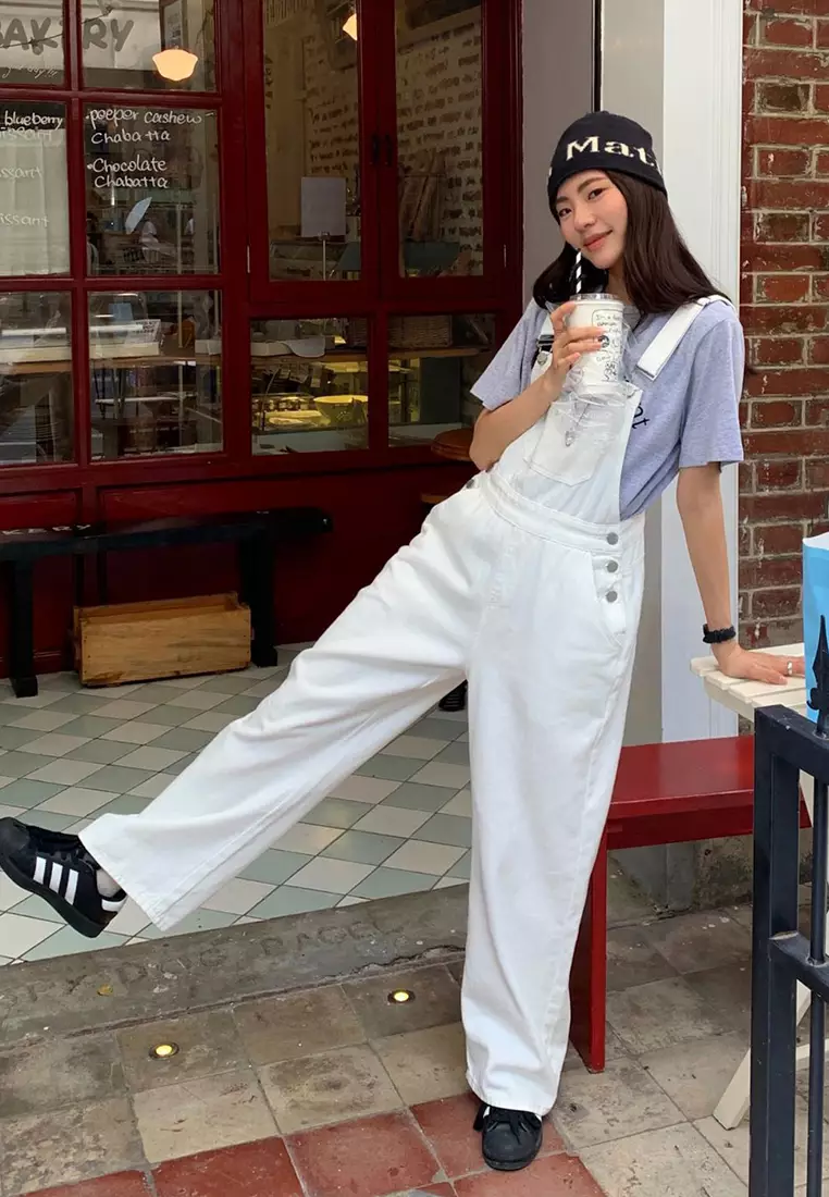 Retro straight tube loose casual jeans CA24092520W