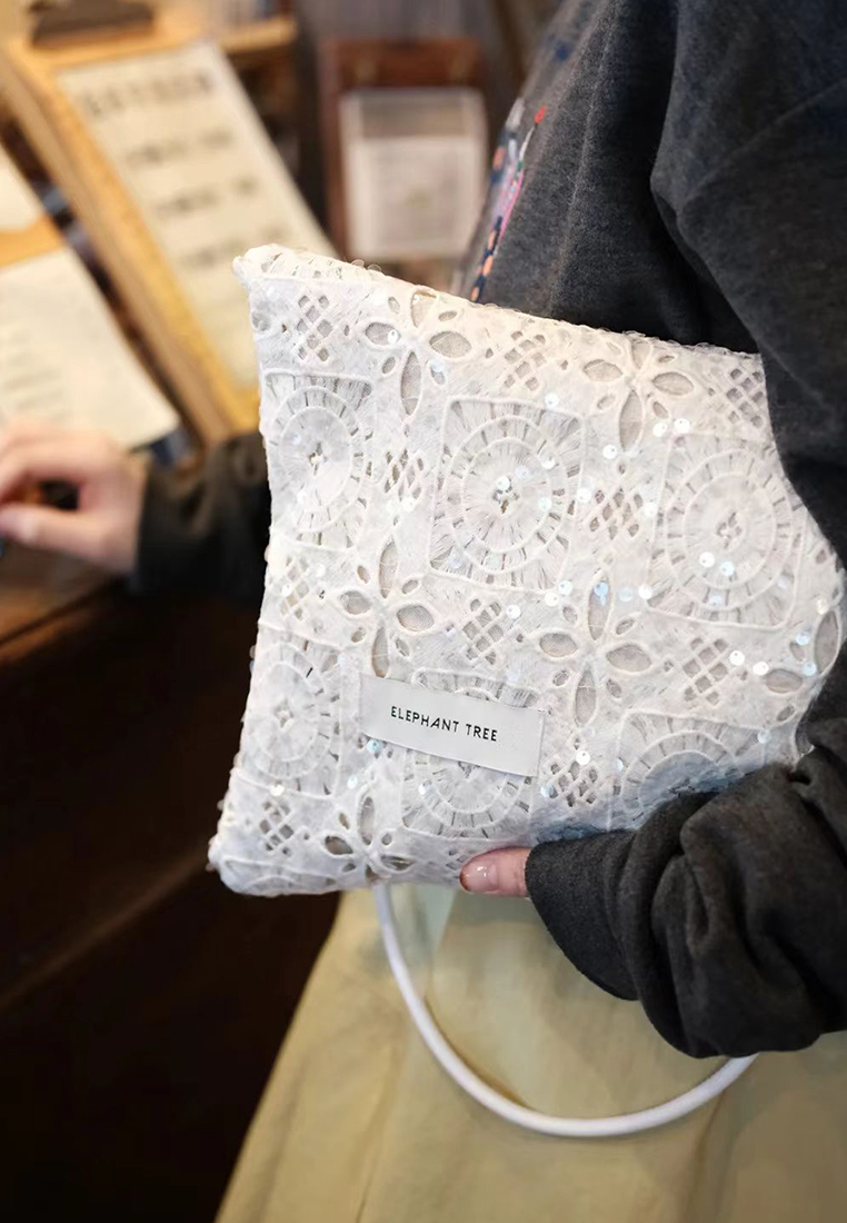 Summer Large Capacity Lace Commuter Tote Bag CA25061754W