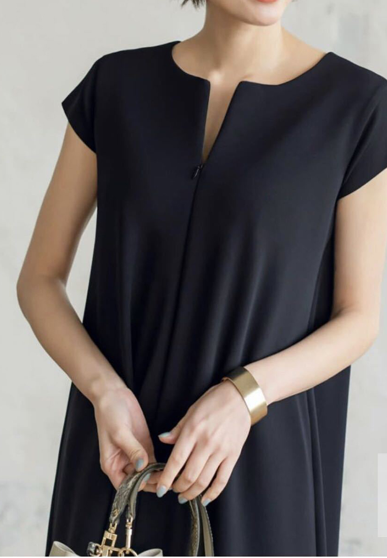 2025 solid color loose casual versatile dress CA25060354GY