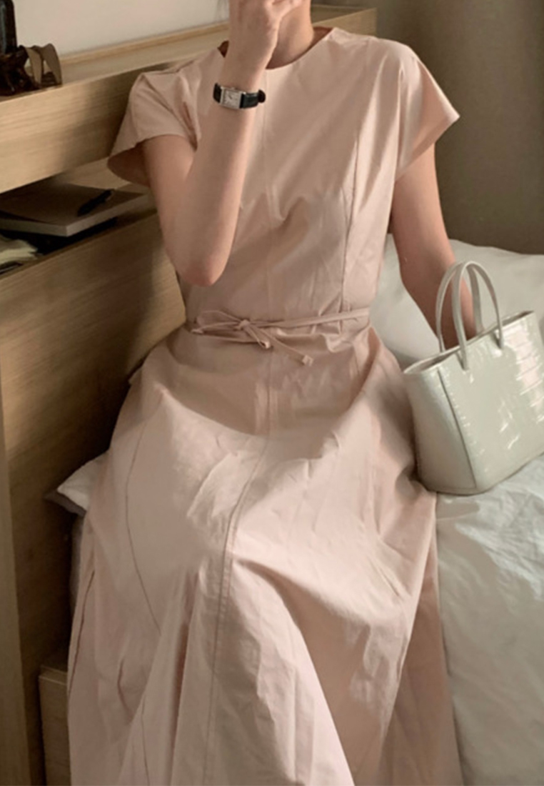 Korean Summer Style Round Neck Dress CA25032755W