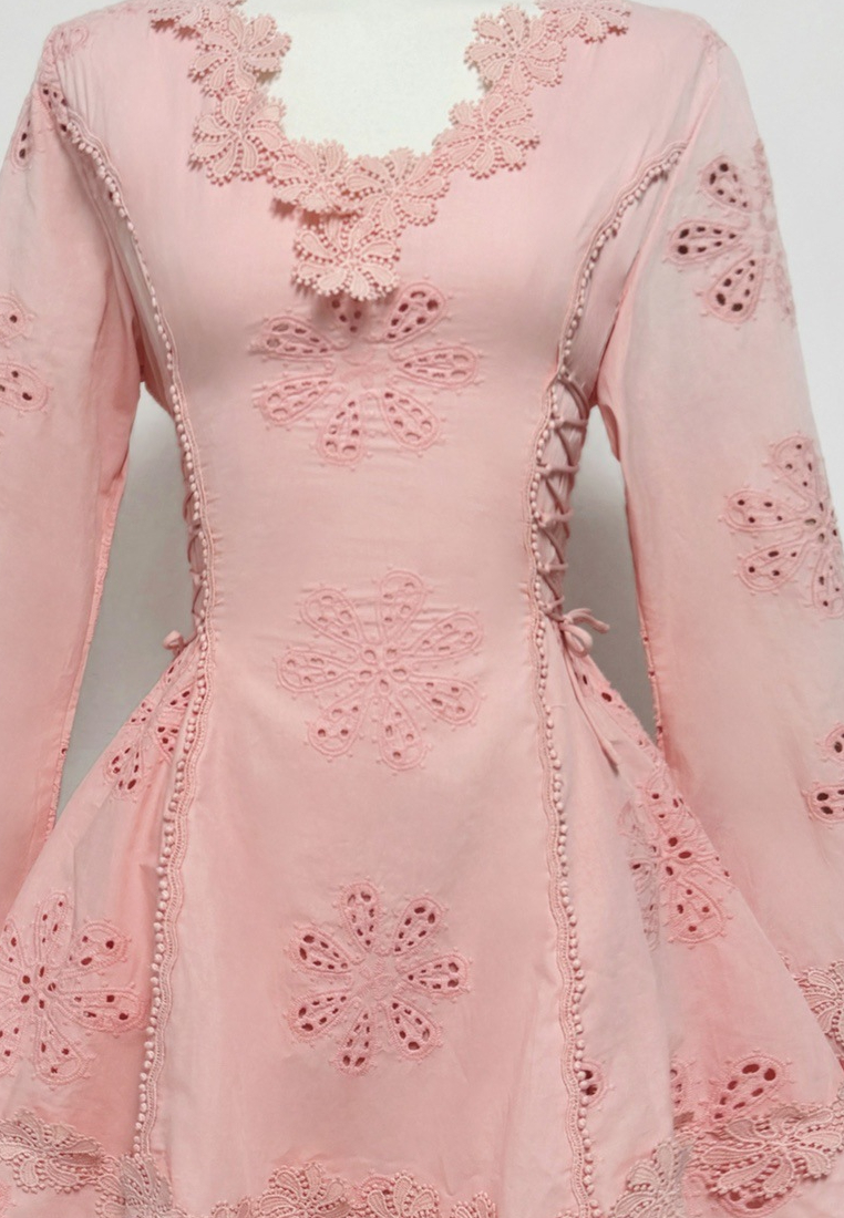 New French light luxury elegant embroidered dress CA25091455W