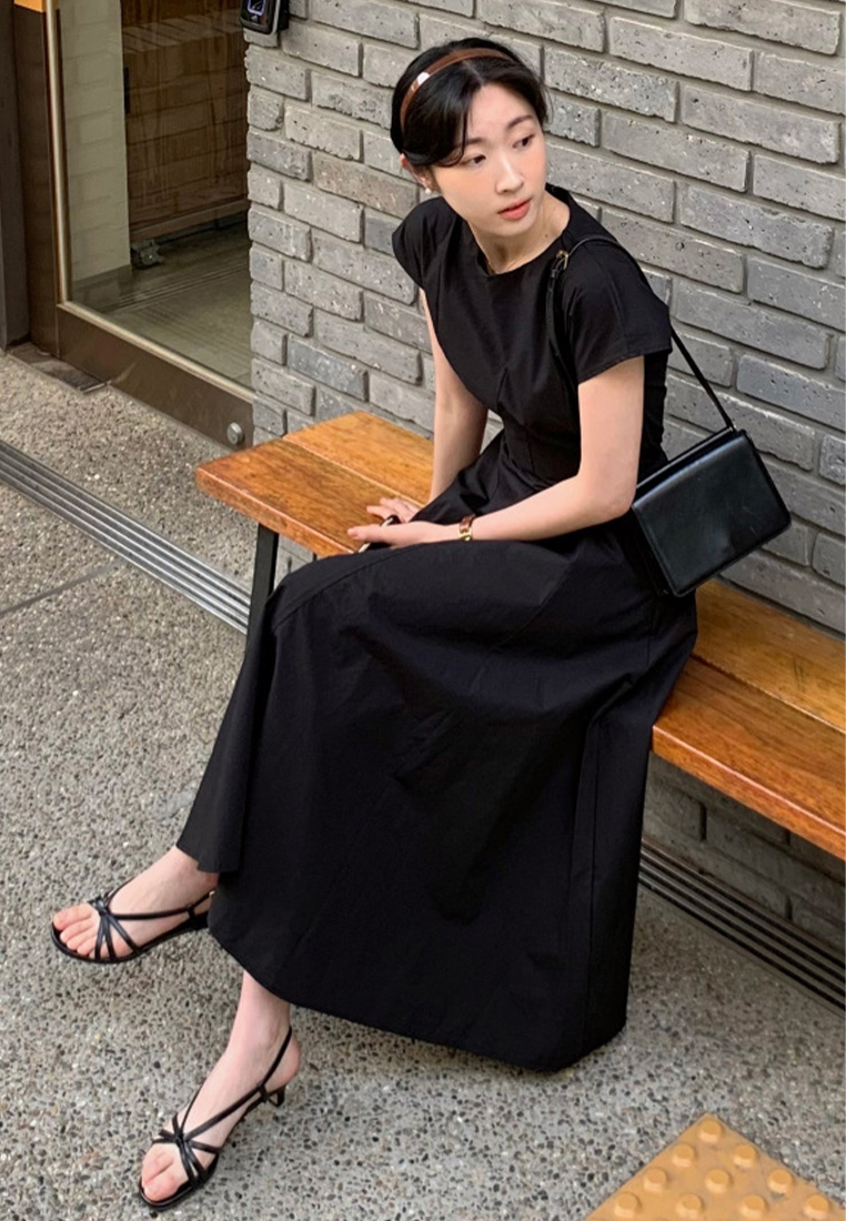 Korean Summer Style Round Neck Dress CA25032755W