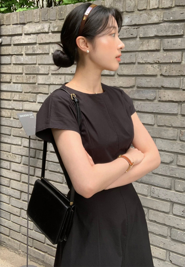 Korean Summer Style Round Neck Dress CA25032755W