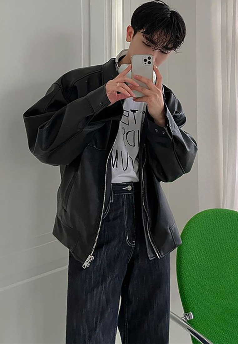 Men's summer graffiti letter print round neck T-shirt CA25052355W