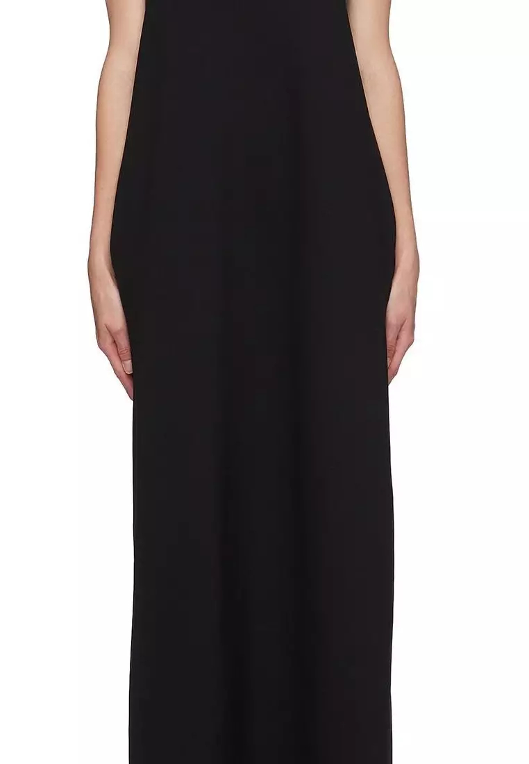 2024 new temperament one-line neckline spaghetti straps floor-length long dress K052712