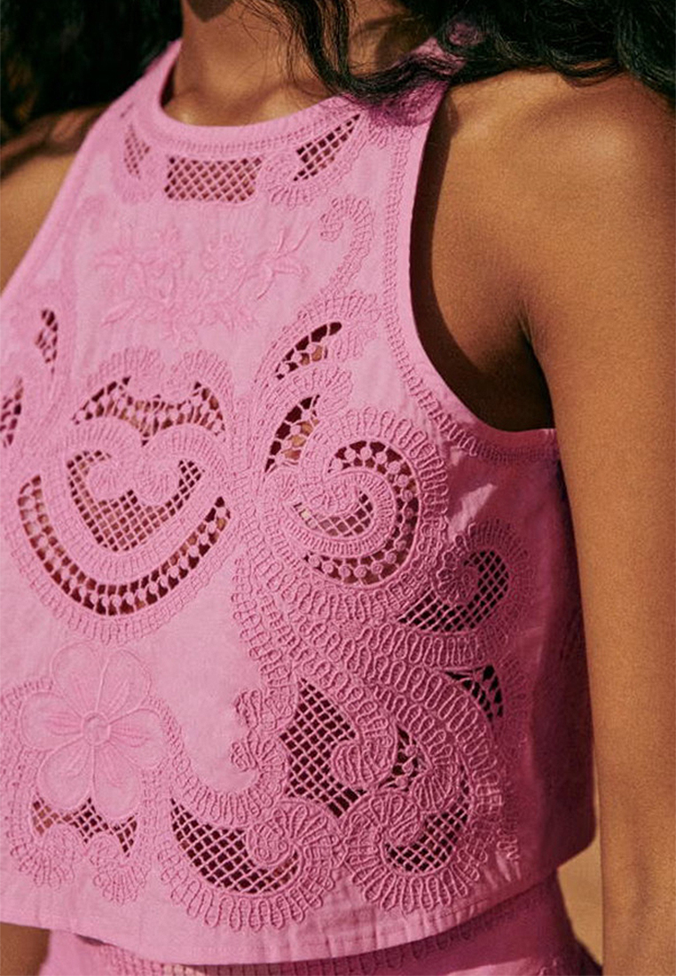 Casual loose sleeveless top and skirt set CA25042256PI